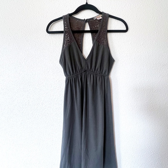 Four Stars Jersey Knit sundress with crochet straps and open back | Size S - Picture 1 of 4